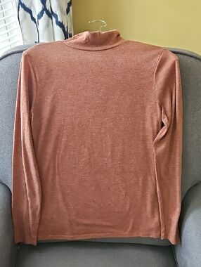 a new day Rusty Rose Knit Turtleneck Top